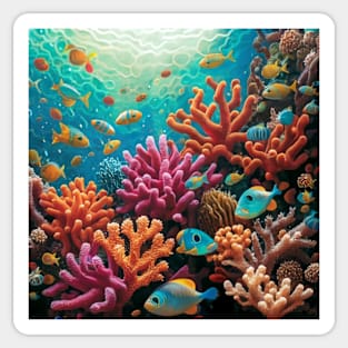 marine life, coral reef, biodiversity Sticker